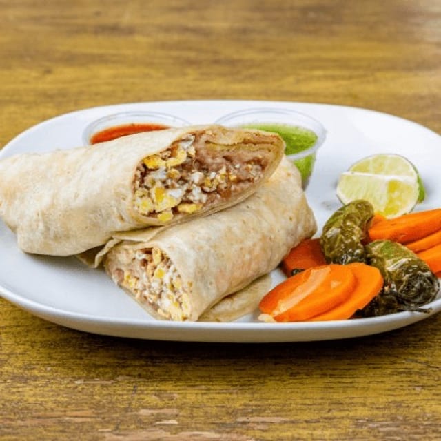 Beans & Eggs Burrito.
