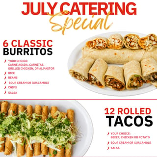 July Special - Burritos/Rolled Tacos