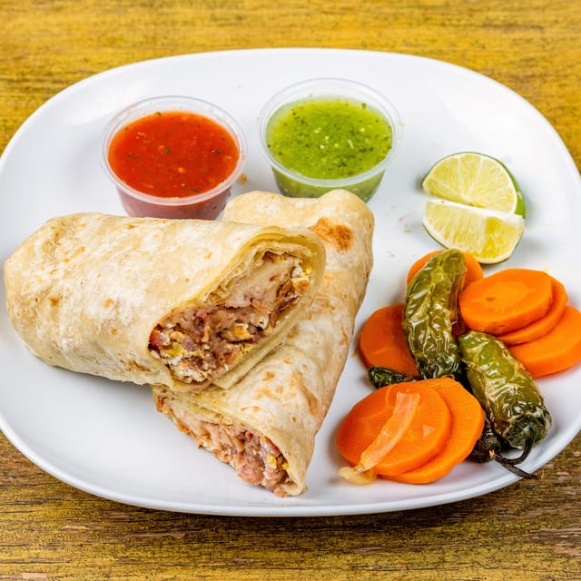Bacon & Eggs Breakfast Burrito.