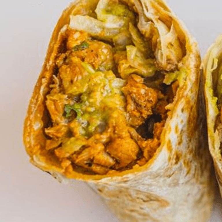Delicious Chicken Burrito Awaits